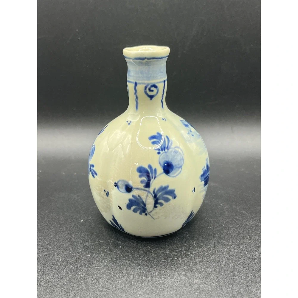 Vtg PZH Delft Blue GIN Bottle‎ 4